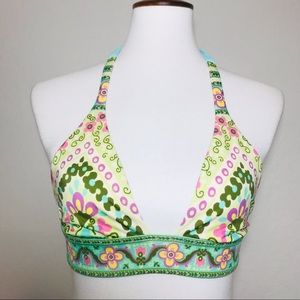 VICTORIA’S SECRET Floral Halter Bikini Top Size XS